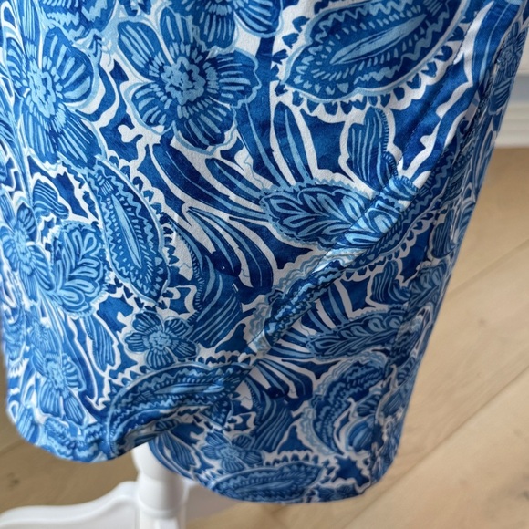 RipSkirt Hawaii Midi Skirt Blue and White Size Medium - Picture 4 of 7